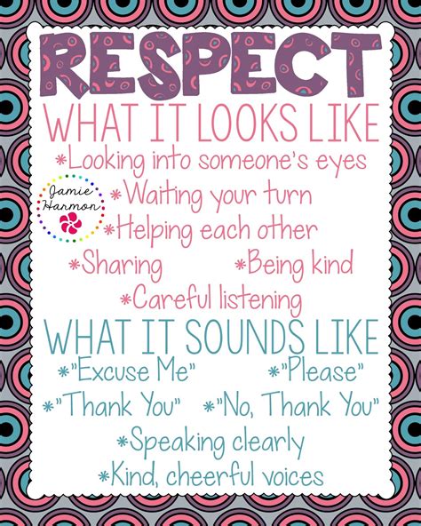 Iheart Printable Teaching Respect Poster