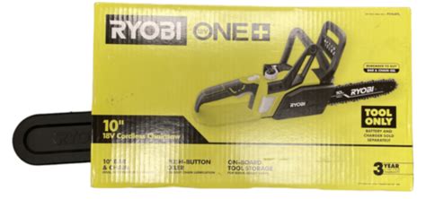 Open Box Ryobi P546p547 One 18v 10 In Cordless Battery Chainsaw