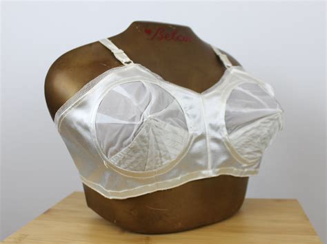 Rare 1950s Vintage Satin Torpedo Bra By Astra Dead Stock Vintage