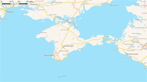 Crimea is a peninsula jutting into the black sea south of ukraine. Changing Maps to Win Arguments