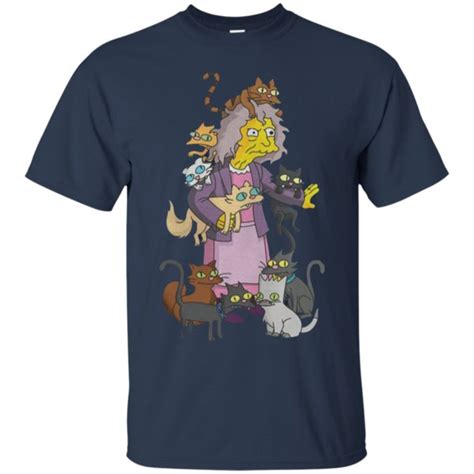 The Simpsons Crazy Cat Lady T Shirt Moano Store Funny Shirts T Shirts Tshirt Hoodie