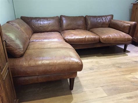 Laura Ashley Leather Corner Sofa In Walton On Thames Surrey Gumtree