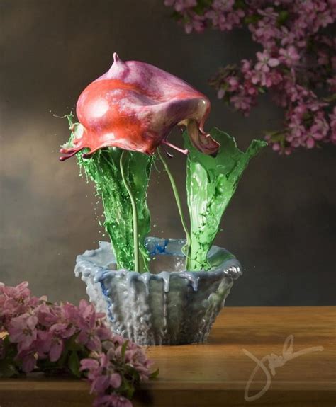 High Speed Liquid Flowers Photographed By Jack Long