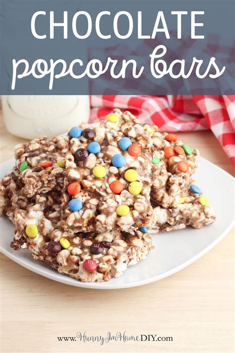 Quick And Easy 6 Ingredient No Bake Popcorn Bars With Mandms
