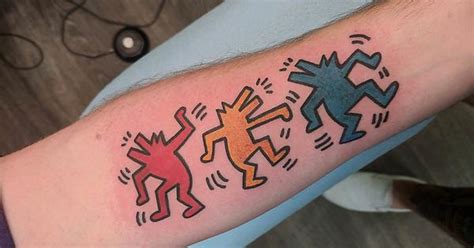 Keith Haring Dancing Dogs Eric Wiesinger Bicycle Tattoo South Bend