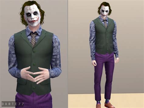 The Joker Outfit Ii By Darte77 At Tsr Sims 4 Updates