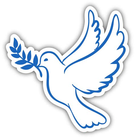 Download Hd Peace Dove Bumper Sticker Espiritu Santo Bautizo Png