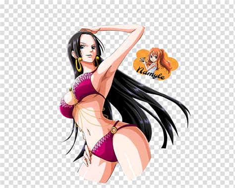 Boa Hancock Render One Piece Female Character Wearing Pink Bikini