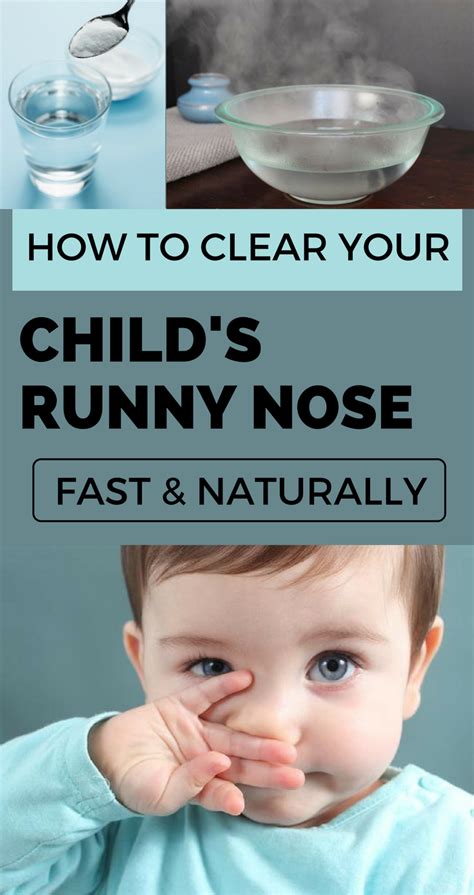How To Clear Your Childs Runny Nose Fast And Naturally Toddler Runny