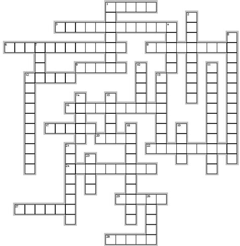 Printable Blank Crossword Printable Crossword Puzzles Sexiz Pix