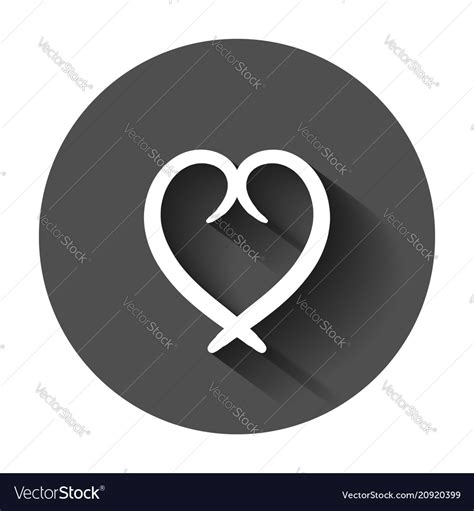 Hand Drawn Hearts Icon Love Sketch Doodle Heart Vector Image