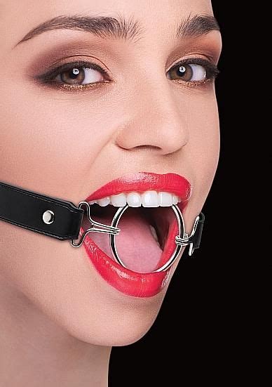 Ouch Ring Gag XL With Leather Straps Black You Love A Naughty Game