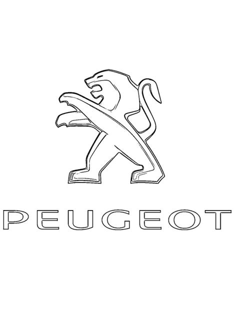 Disegni Da Colorare Di Logo Peugeot Disegnibellidacolorareit