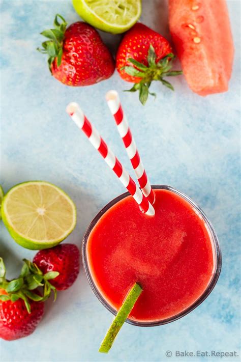 Strawberry Watermelon Smoothie Bake Eat Repeat