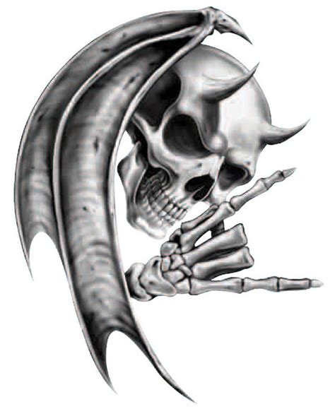 Devil Skull Mini Decalsticker Lethal Threat