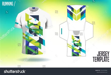 Running Jersey Template Ready Use Stock Vector Royalty Free