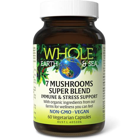 Whole Earth And Sea 7 Mushroom Super Blend Evelyn Faye Nutrition