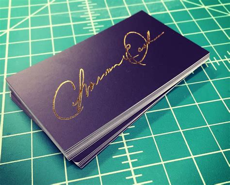 Gold business card business card design business cards perforated metal good communication. Charmaine | Signature Gold Foil Business Cards | Remco Press