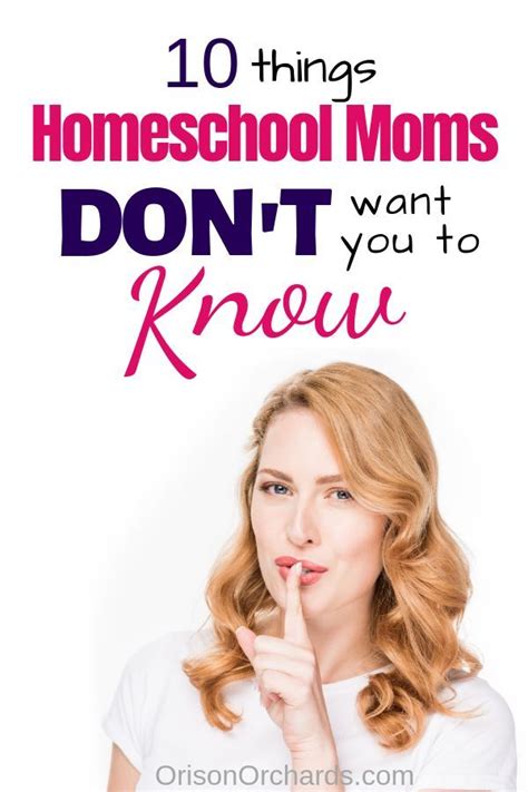 10 Things Homeschool Moms Don T Want You To Know Artofit