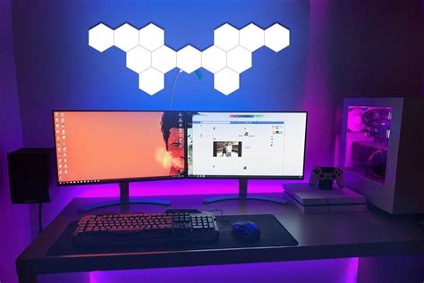 Gaming Room Led Lights Triangle Img Fruittree