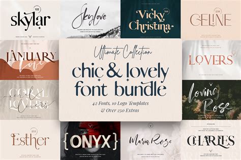 Chic And Modern Font Bundle 90 Off Stunning Fonts ~ Creative Market