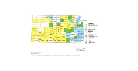 Mineral Commodity Producing Areas Of Kansas In 2014 Us Geological