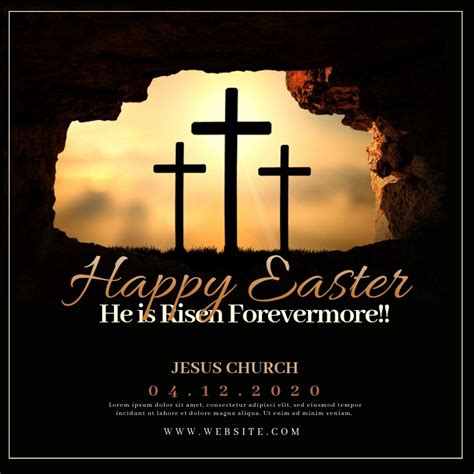 Happy Easter Sunday Templates Postermywall