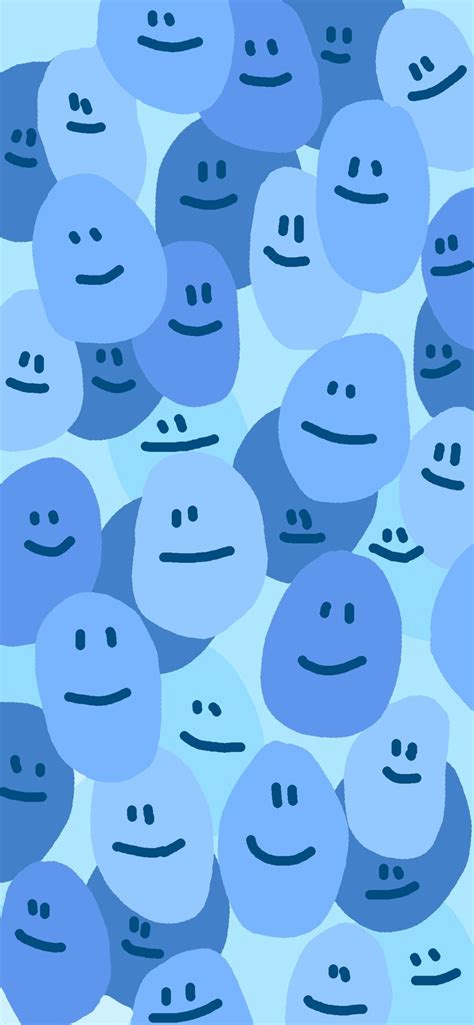 Blue Smiley Face Wallpaper Iphone Wallpaper Preppy Preppy Wallpaper