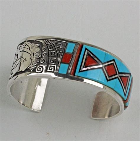 Abraham Begay Sterling Silver Cuff Bracelet Native American Jewelry