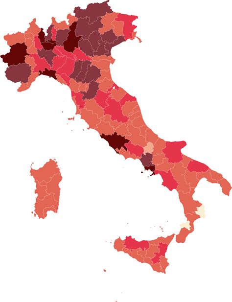 Coronavirus, la mappa del contagio in italia. Pandemia di COVID-19 del 2020 in Italia - Wikipedia