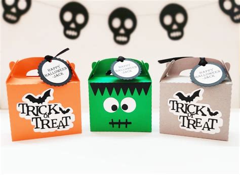 Personalised Halloween T Boxes Halloween Party Favours Etsy