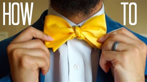 How To Tie A Bowtie For Beginners Youtube