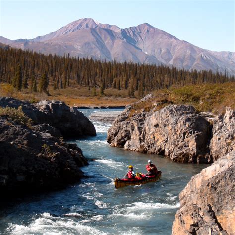 Canoe Mountain River In Northwest Territories