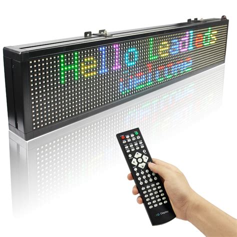 RGB Led Open Sign WIFI Remote Programmable Scrolling Message LED