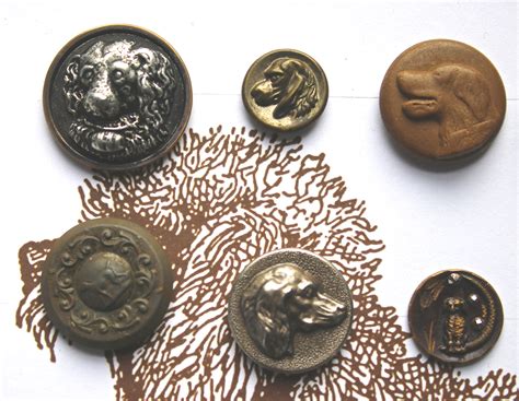 Antique Buttons With Dogs And Other Animals Collectors Weekly