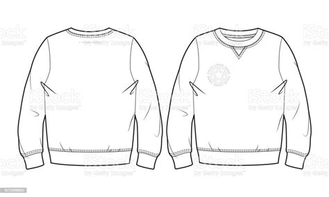 Blank Sweatshirt Stock Illustration - Download Image Now - iStock