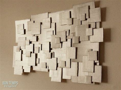 How To Cardboard Wall Art Make Art Carton Art Du Pliage De