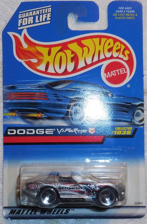 Hot Wheels 1999 Mattel Wheels Dodge Viper Rt10 Collector 1038 On