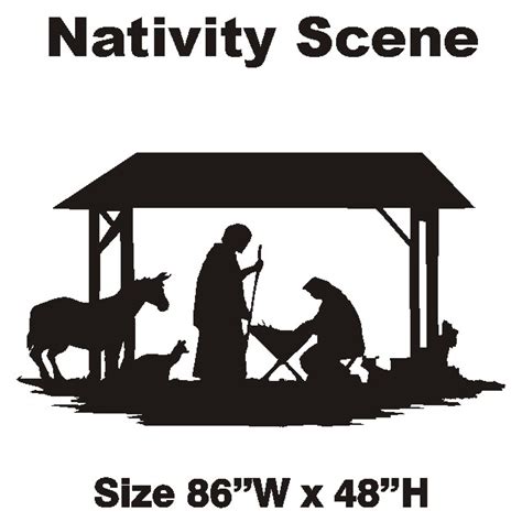 Nativity Scene In Silhouette Patternsrus Seasonal Woodworking Patterns