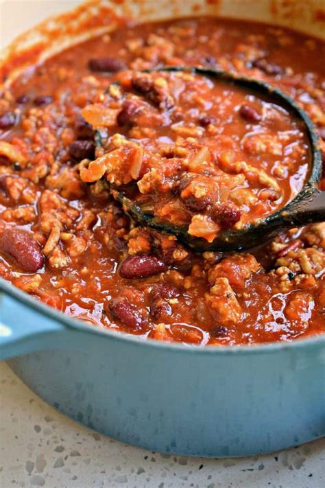The Best Ground Turkey Chili Thick Robust And Hearty