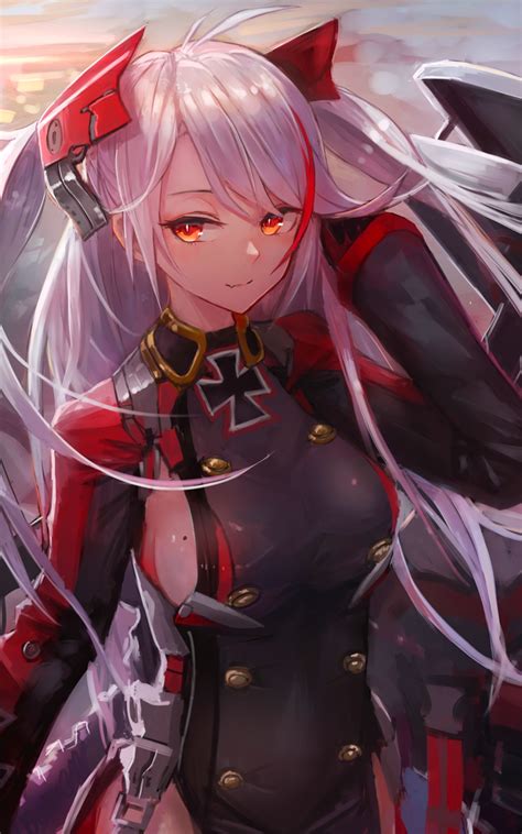 anime azur lane video game prinz eugen azur lane 1200x1920 phone hd wallpaper