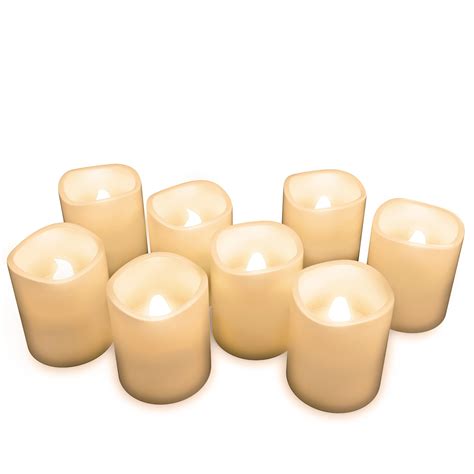 Flameless Candles Battery Operated Led Bulb 8 Piece Candle Set By
