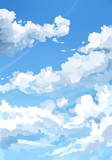 Anime Clouds Aesthetic Sky Aesthetic Anime Hd Phone Wallpaper Pxfuel