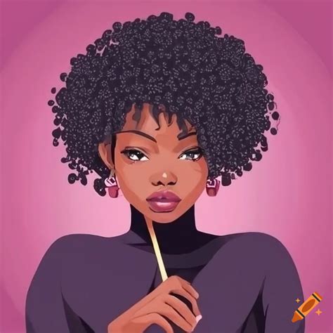 Portrait Of A Black Girl On Craiyon