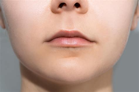 Premium Photo Closeup Of Natural Female Lips Without Makeup