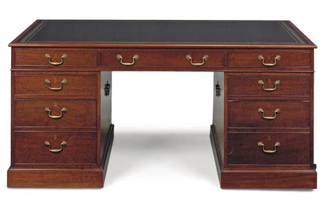A Mahogany Partners Desk By William Tillman Late 20th Century