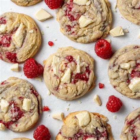 White Chocolate And Raspberry Cookies Cookie Dough Diaries