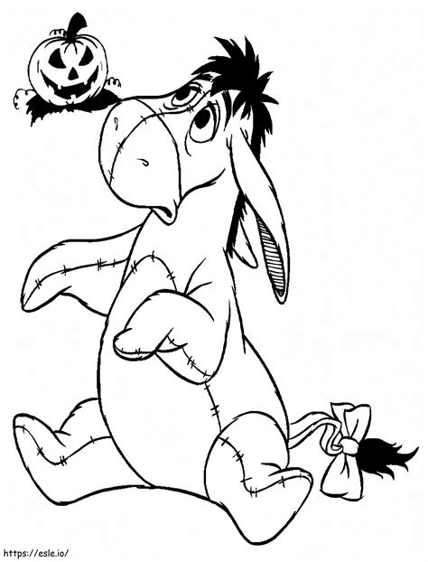 Scary Eeyore Coloring Page