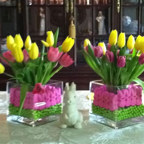 Easter Peeps Centerpiece Easter Floral Easter Centerpieces