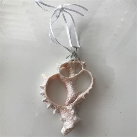 Beach Decor Christmas Seashell Ornament Set 5PC Seashell Etsy